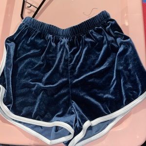 Windsor felt fabric feel shorts navy blue size small